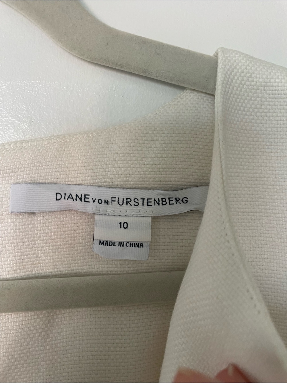 DVF Delian canvas linen peplum dress - Picture 4 of 11